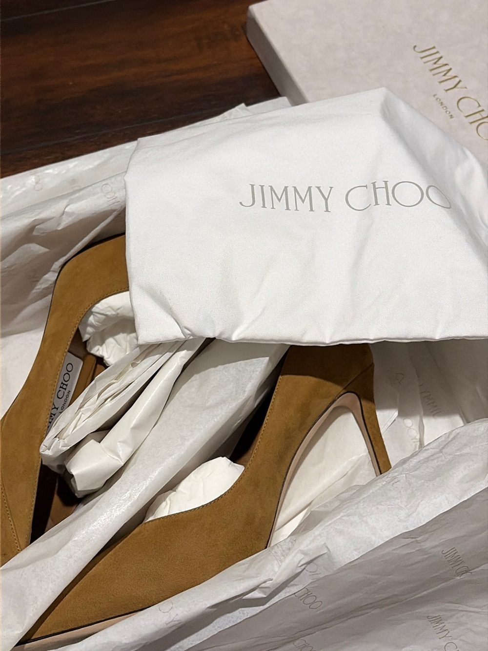 Jimmy Choo Cass 95 in Camel - Picture 3 of 9